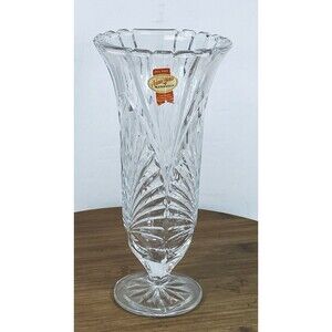 Anna Hutte Bleikristall 24% Lead Crystal Vase, 8.1/4” Made in Germany
